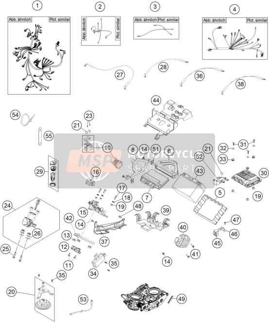 KTM 1190 ADVENTURE R ABS Europe 2014 Wiring Harness for a 2014 KTM 1190 ADVENTURE R ABS Europe