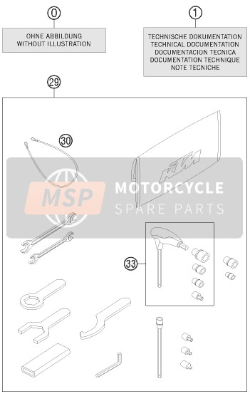 KTM 1190 RC8 R BLACK Europe 2011 Separate Enclosure for a 2011 KTM 1190 RC8 R BLACK Europe