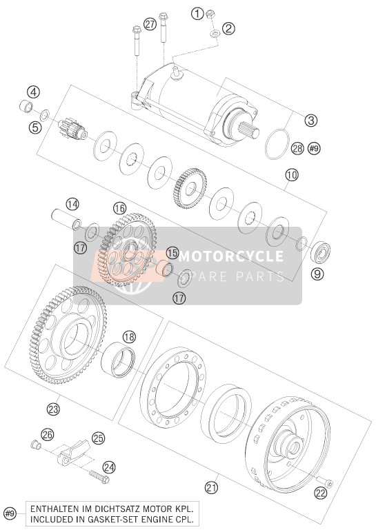 61240020300, Freewheel Gear 66-T, KTM, 0