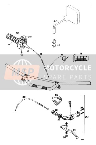 56502010000, Throttle Twist Grip Cpl.Black, KTM, 0