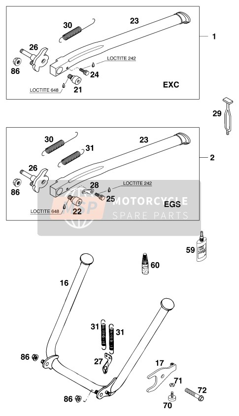 0025080406, Hh Collar Screw M8X40 TX40, KTM, 1