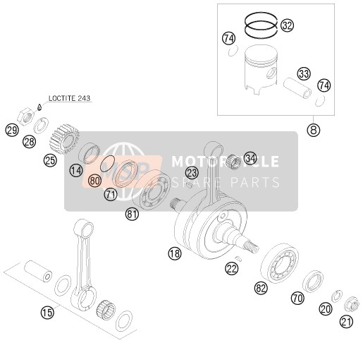 50330074500, Wire Lock Ring 15X1, KTM, 2