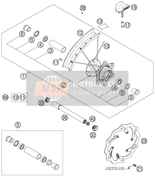 54809081070, Auxiliary Screw Front 06, KTM, 0