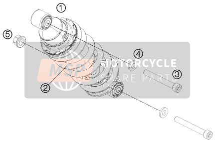 90604010000, Shock Absorber Cpl., KTM, 0