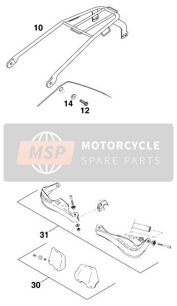 KTM 125 EXC USA 2000 Accesorios para un 2000 KTM 125 EXC USA