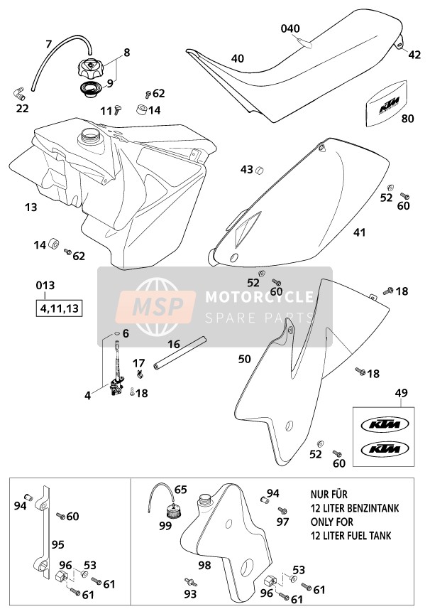 52308093000, Decal Oval Spoiler 2001, KTM, 1