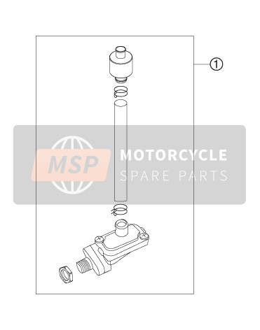 KTM 125 EXC Europe 2007 Système d'air secondaire SAS pour un 2007 KTM 125 EXC Europe