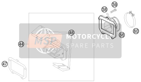 KTM 125 EXC SIX-DAYS Europe 2009 Reed Valve Case for a 2009 KTM 125 EXC SIX-DAYS Europe