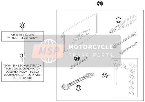 KTM 125 EXC SIX-DAYS Europe 2013 Separate Enclosure for a 2013 KTM 125 EXC SIX-DAYS Europe