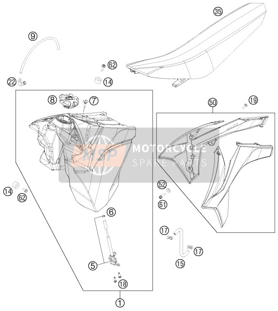 Tanque, Asiento