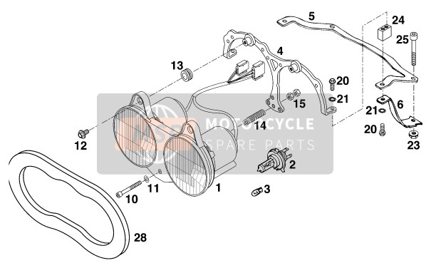 58311041000, Leuchthaube '93, KTM, 1