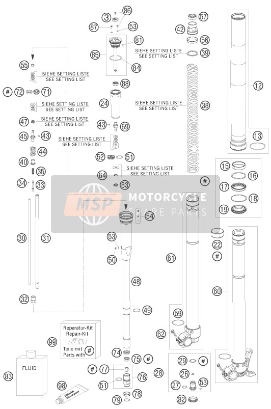 48600519S1, Membrane Holder Inkl. Pin Set, KTM, 0