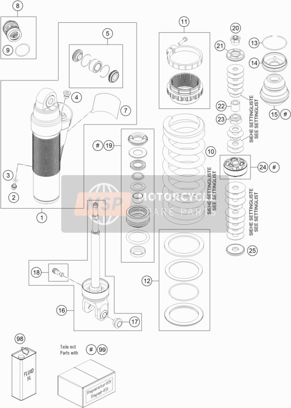 Shock Absorber Disassembled