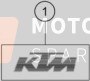 KTM 1290 S Adventure S, silver  2019 Sticker voor een 2019 KTM 1290 S Adventure S, silver 