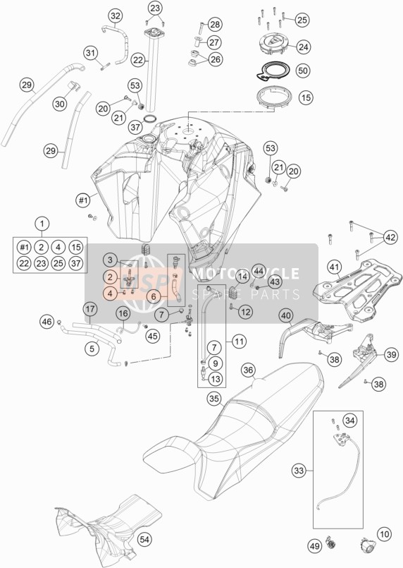 Tanque, Asiento