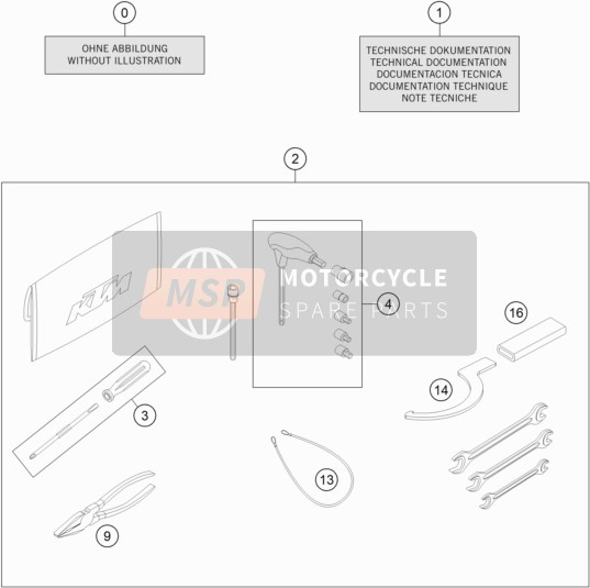 KTM 1290 Super Duke GT, white Europe 2019 Separate Enclosure for a 2019 KTM 1290 Super Duke GT, white Europe