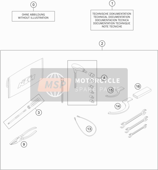 KTM 1290 SUPERDUKE R BLACK ABS Australia 2015 SEPARATES GEHÄUSE für ein 2015 KTM 1290 SUPERDUKE R BLACK ABS Australia