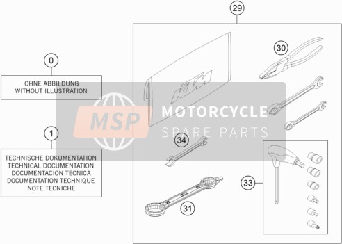 KTM 150 EXC TPI Europe 2020 Separate Enclosure for a 2020 KTM 150 EXC TPI Europe