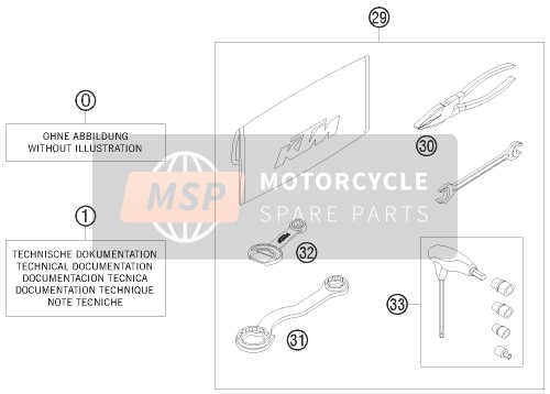 KTM 150 SX USA 2010 Separate Enclosure for a 2010 KTM 150 SX USA