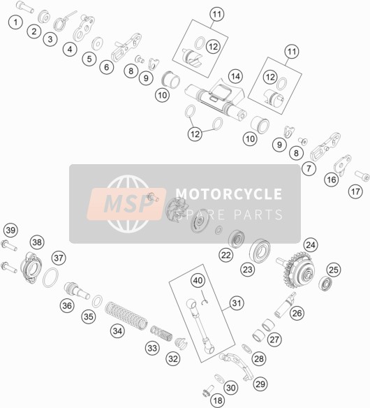 KTM 150 XC-W USA 2017 ABGASSTEUERUNG für ein 2017 KTM 150 XC-W USA