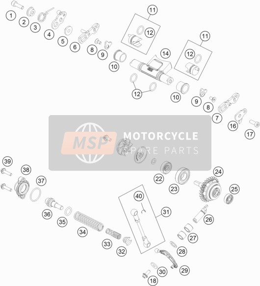 KTM 150 XC-W USA 2019 Exhaust Control for a 2019 KTM 150 XC-W USA