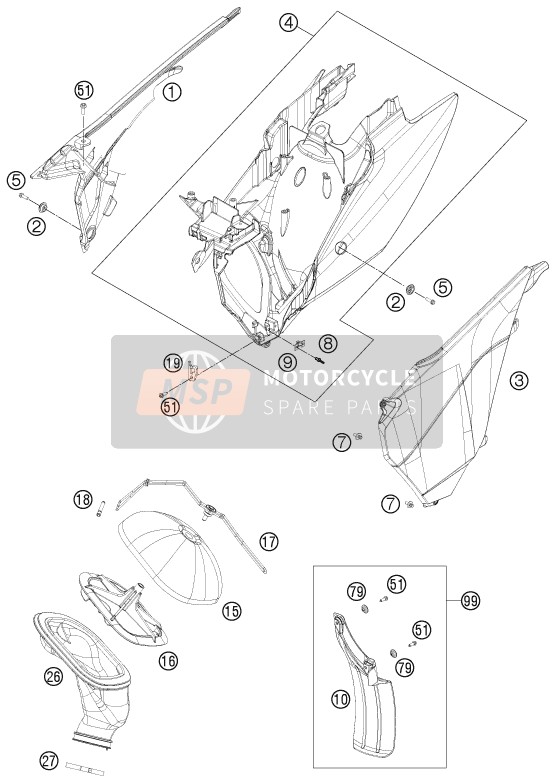 KTM 150 XC USA 2013 Filtro de aire para un 2013 KTM 150 XC USA