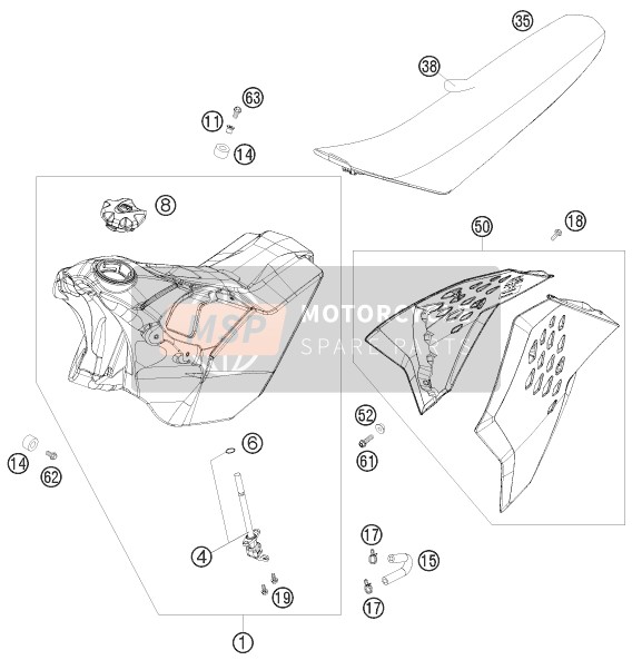 Tanque, Asiento