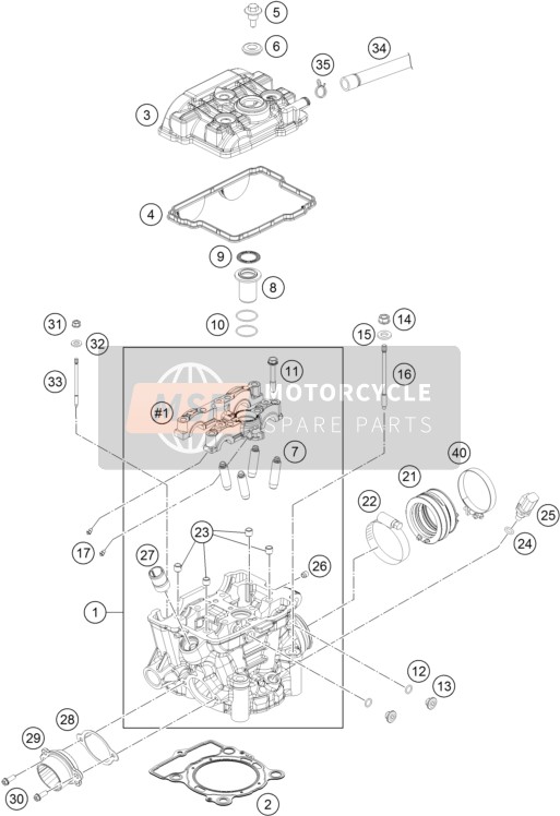 77730036085, Cylinder Head Gasket, KTM, 0