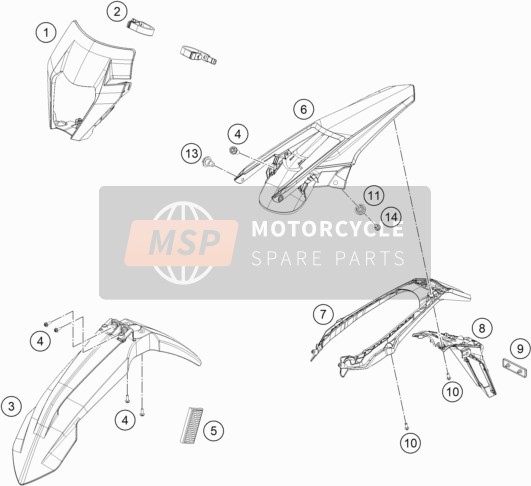 79608515000, License Plate Holder Usa, KTM, 0