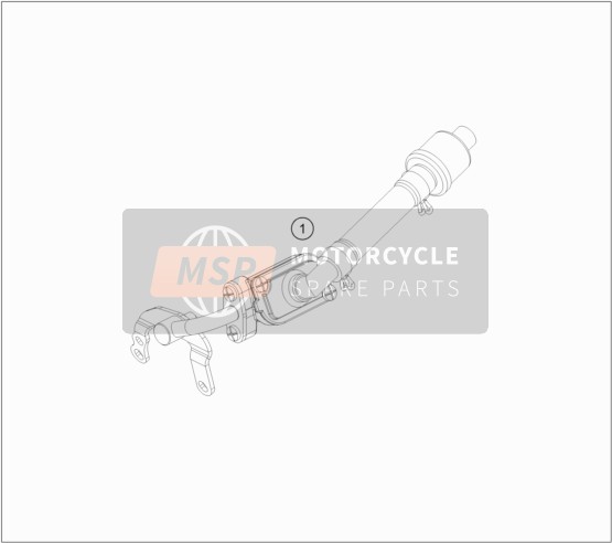 KTM 250 EXC-F USA 2017 Sistema di aria secondaria SAS per un 2017 KTM 250 EXC-F USA