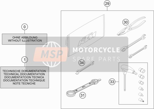 KTM 250 EXC-F Europe 2019 Separate Enclosure for a 2019 KTM 250 EXC-F Europe