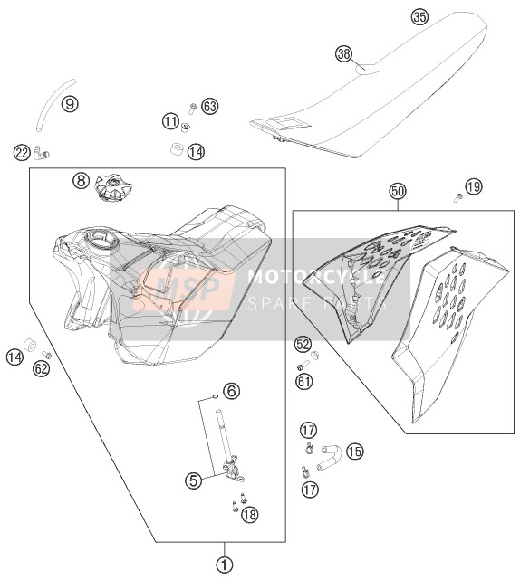 Tanque, Asiento