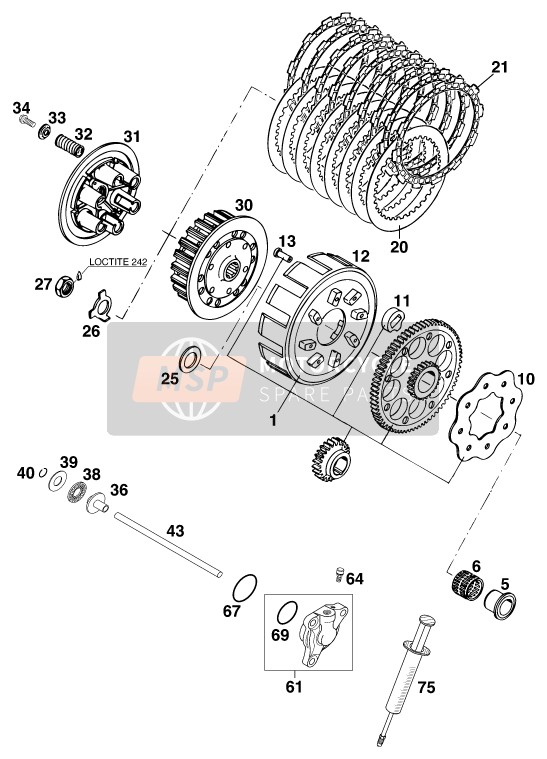 0936181505, Hexagon Nut DIN0936-M18X1,5 R., KTM, 0