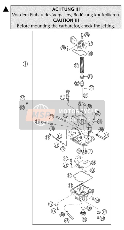 54731034600, Jet Needle Keihin N3CJ 04, KTM, 1