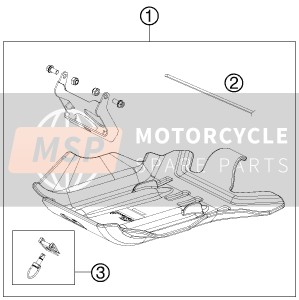KTM 250 EXC Europe 2016 Engine Guard for a 2016 KTM 250 EXC Europe