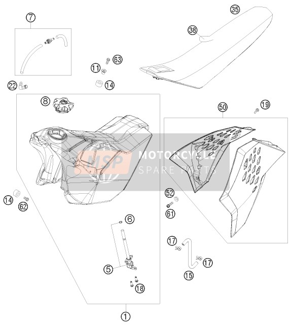 Tanque, Asiento