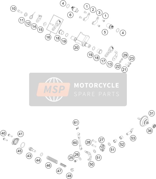 KTM 250 EXC TPI Europe 2018 Control de escape para un 2018 KTM 250 EXC TPI Europe