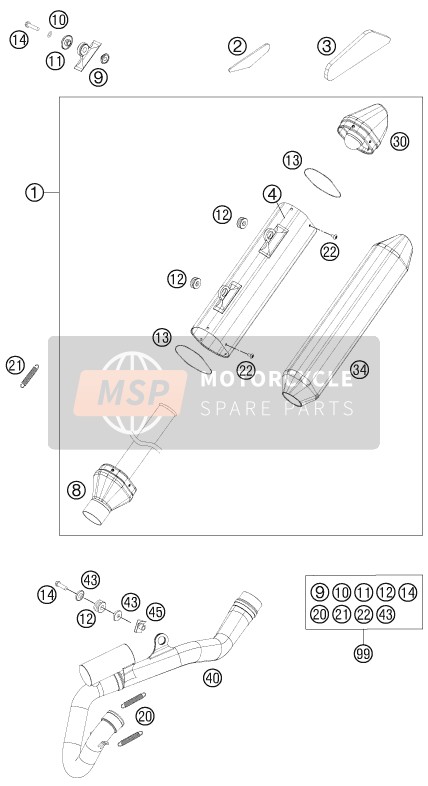 77705079000, Silencer, KTM, 0