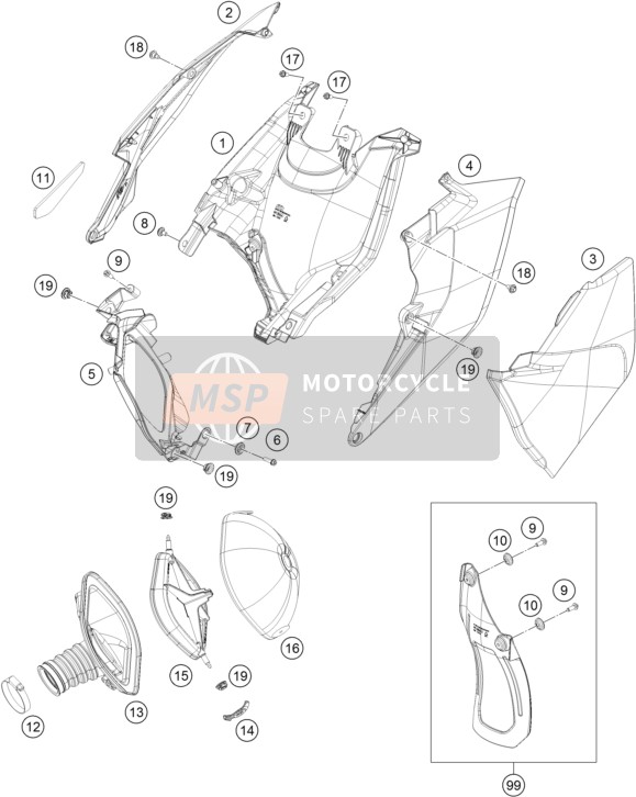 79006026000, Intake Boot, KTM, 0