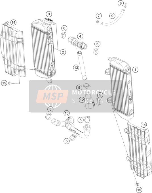 79035025033, Radiator Hose With Y-PIECE, KTM, 0