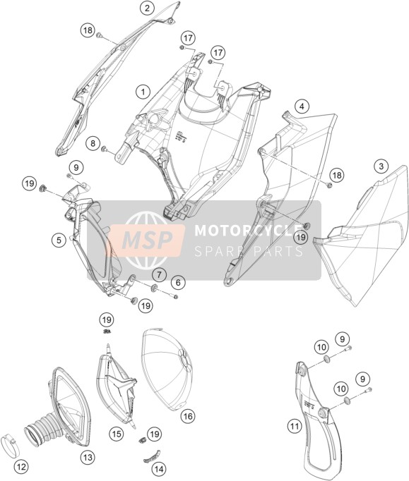 79006007000EBA, Airbox Sidecover, KTM, 0