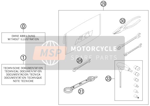 KTM 250 SX USA 2013 SEPARATES GEHÄUSE für ein 2013 KTM 250 SX USA