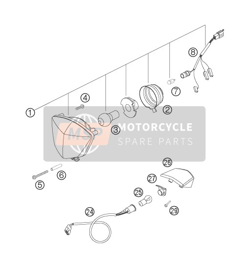 KTM 250 XC-W South Africa 2006 Lighting System for a 2006 KTM 250 XC-W South Africa