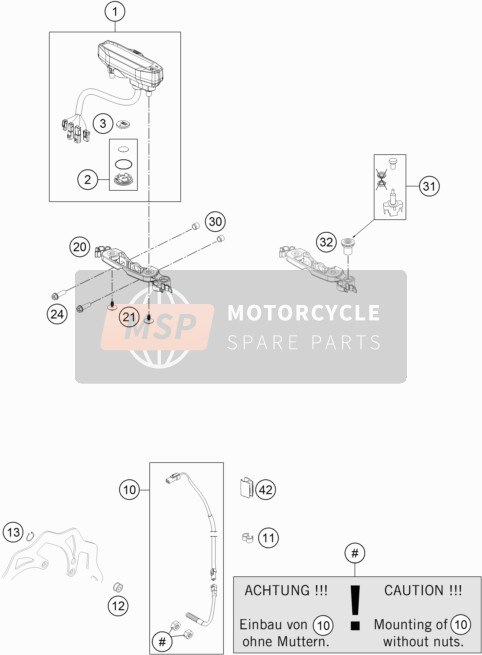 KTM 250 XC-W USA 2017 Instruments / Système de verrouillage pour un 2017 KTM 250 XC-W USA