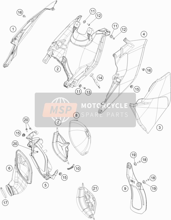 KTM 250 XC-W USA 2018 Air Filter for a 2018 KTM 250 XC-W USA