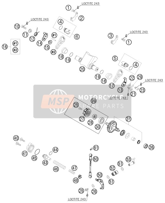 KTM 300 EXC-E Australia 2008 Control de escape para un 2008 KTM 300 EXC-E Australia