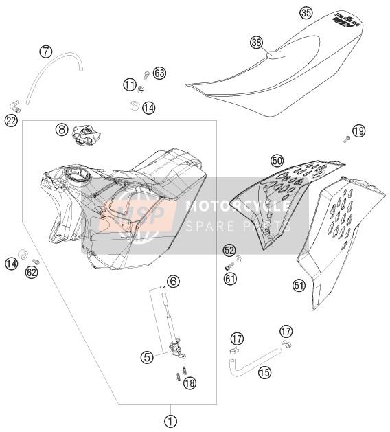 Tanque, Asiento