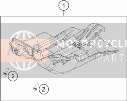 KTM 300 EXC Australia 2018 Guardia del motor para un 2018 KTM 300 EXC Australia