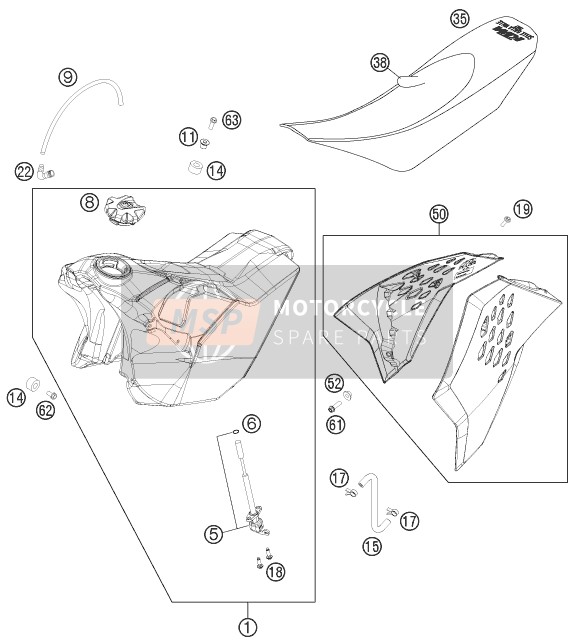 Tanque, Asiento