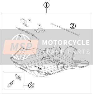 KTM 300 EXC SIX-DAYS Europe 2012 Engine Guard for a 2012 KTM 300 EXC SIX-DAYS Europe